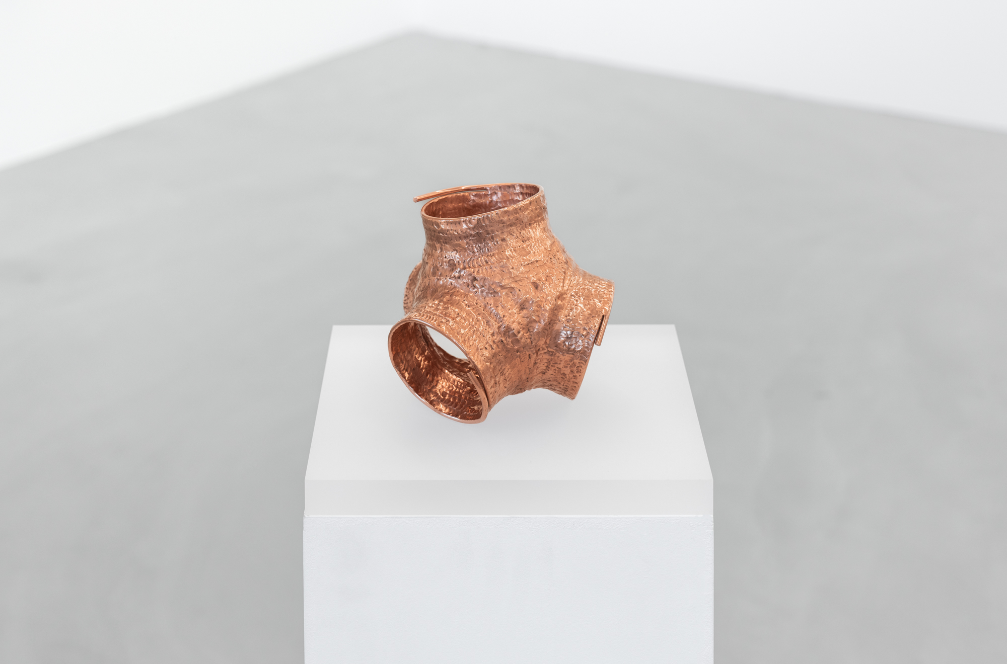 Xooang Choi_ED1CW4T12MW13H4B, 2024, copper, acryl, 16.5x25x25cm
